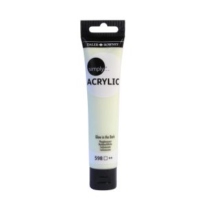 Akrylfärg Simply tub 75 ml – Glow in the dark 598