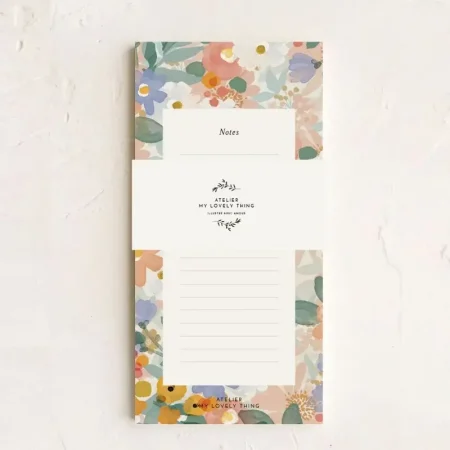 notesbog blomster