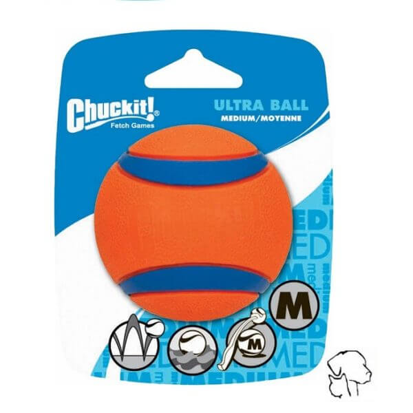 Chuckit ultra ball, sterke bal van chuckit te gebruiken in een werpstok.