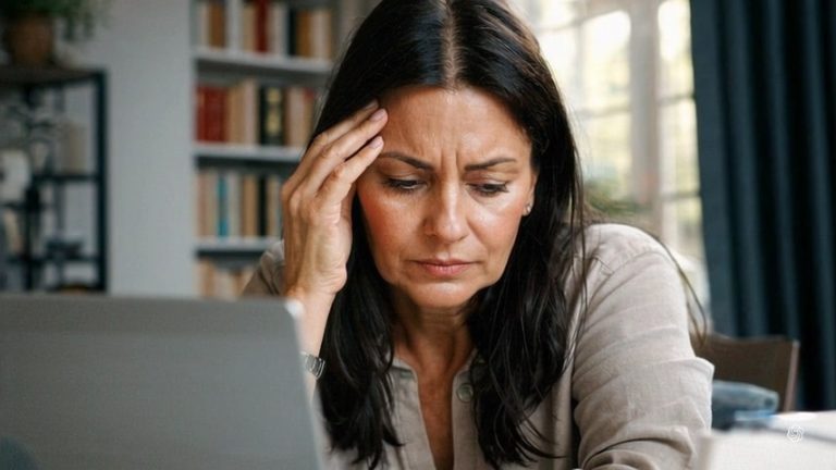een vrouw met hoge stress en in high-anxiety