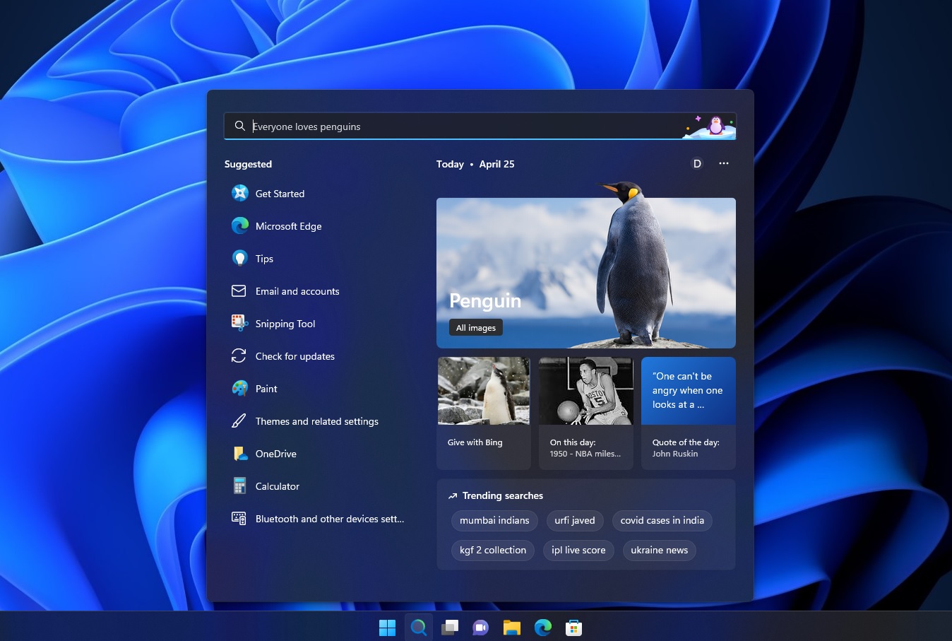 Windows 11 Search highlights