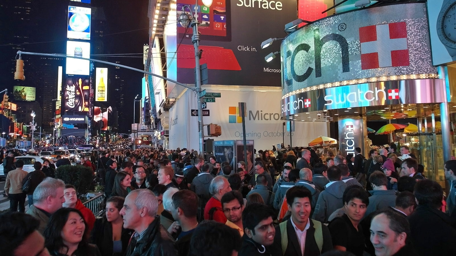 The NYC launch of Microsoft Surface and Windows 8