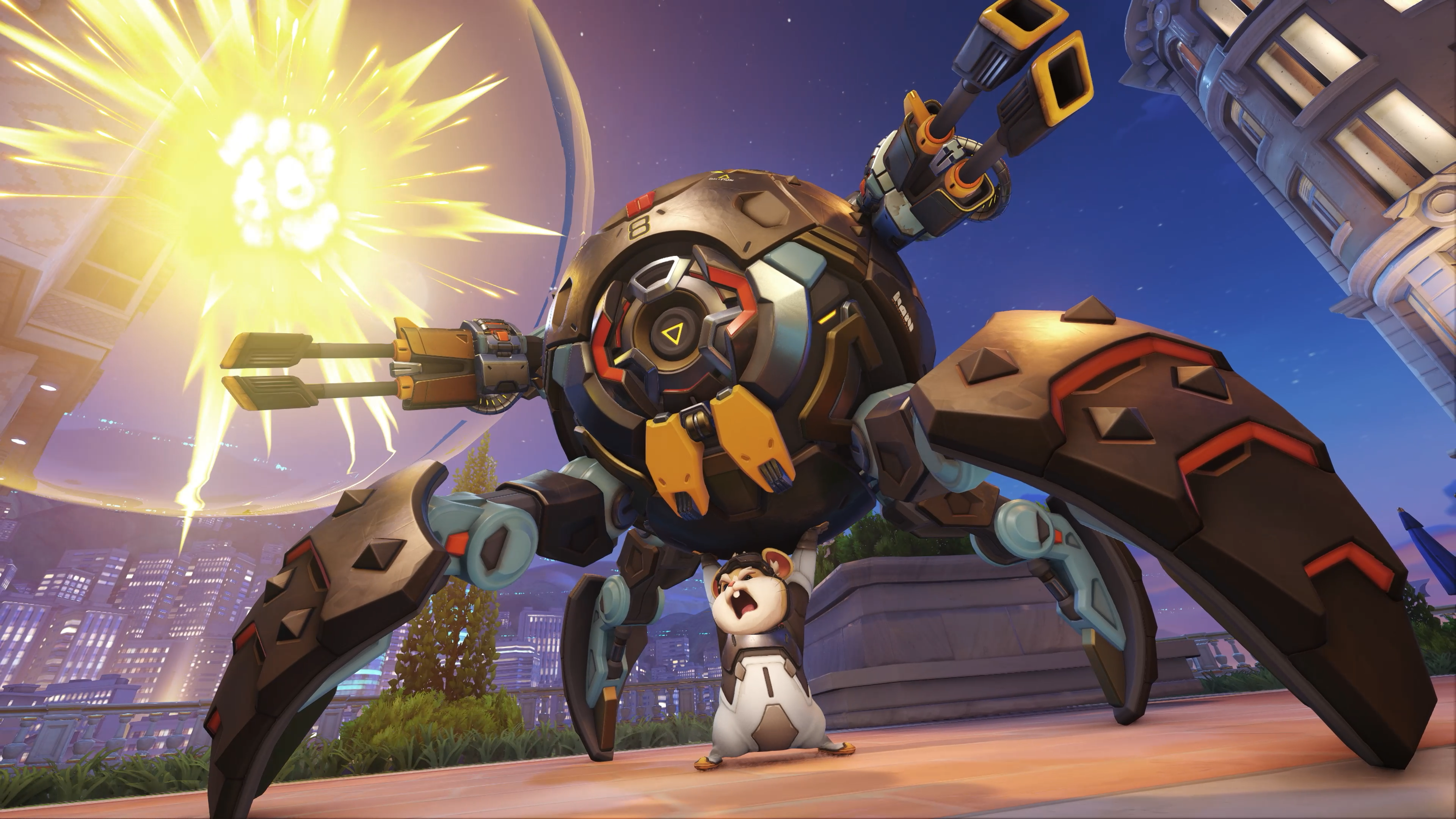 Wrecking Ball in Overwatch 2.