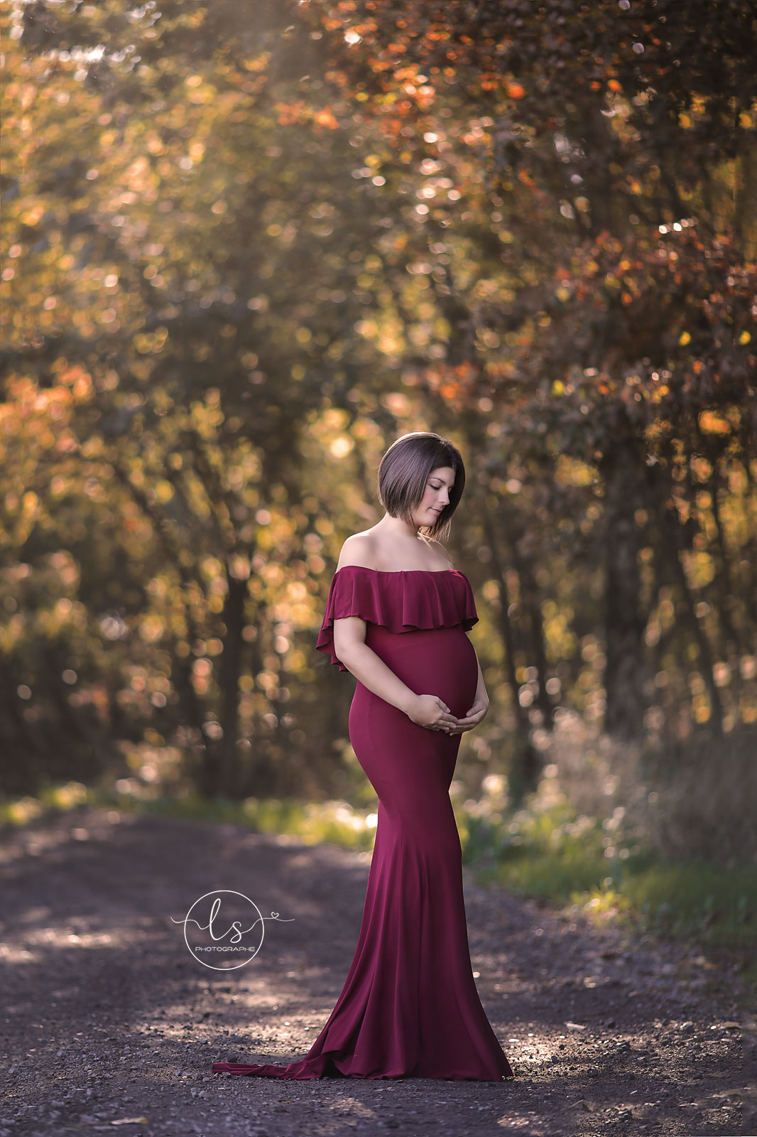 photo maternité extérieur robe princesse belgique