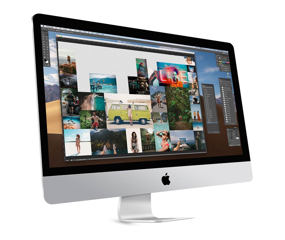 Photo collage wallpaper