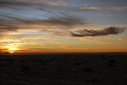 Zonsondergang Aus      Namibie