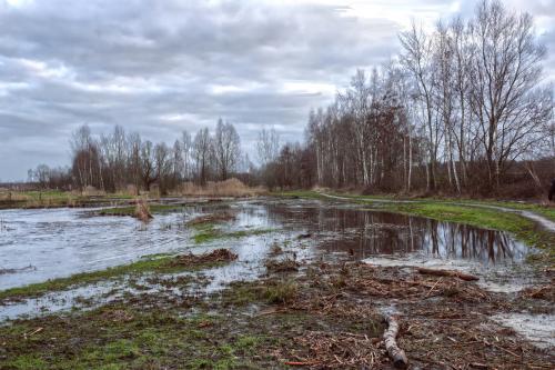 Ravensgat bij somber weer