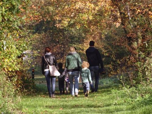 Zondagochtend wandeling met de hele familie