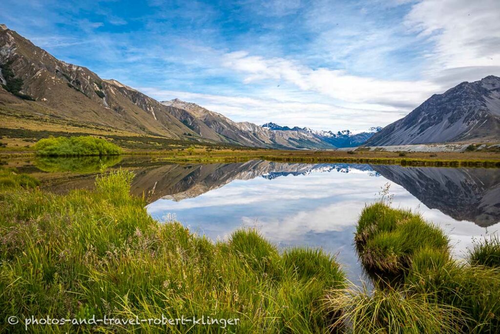 The Ahuriri Ponds close to the Ahuriri river