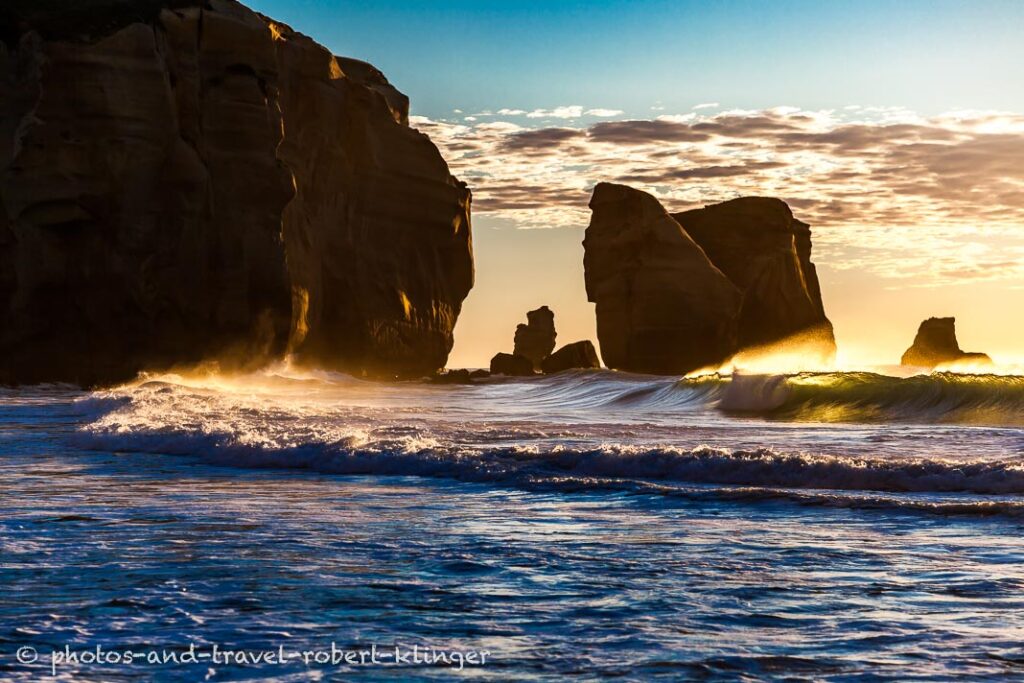 Waves on Brighton Beach, New Zealand