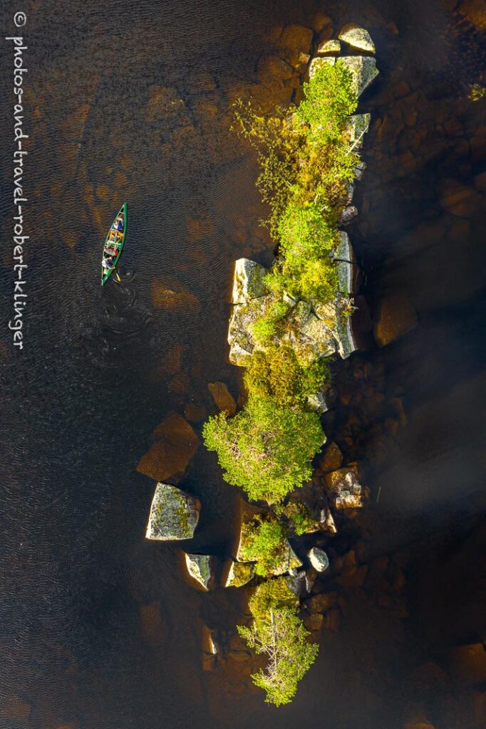 Canoeing in Nordmarka, north of Oslo