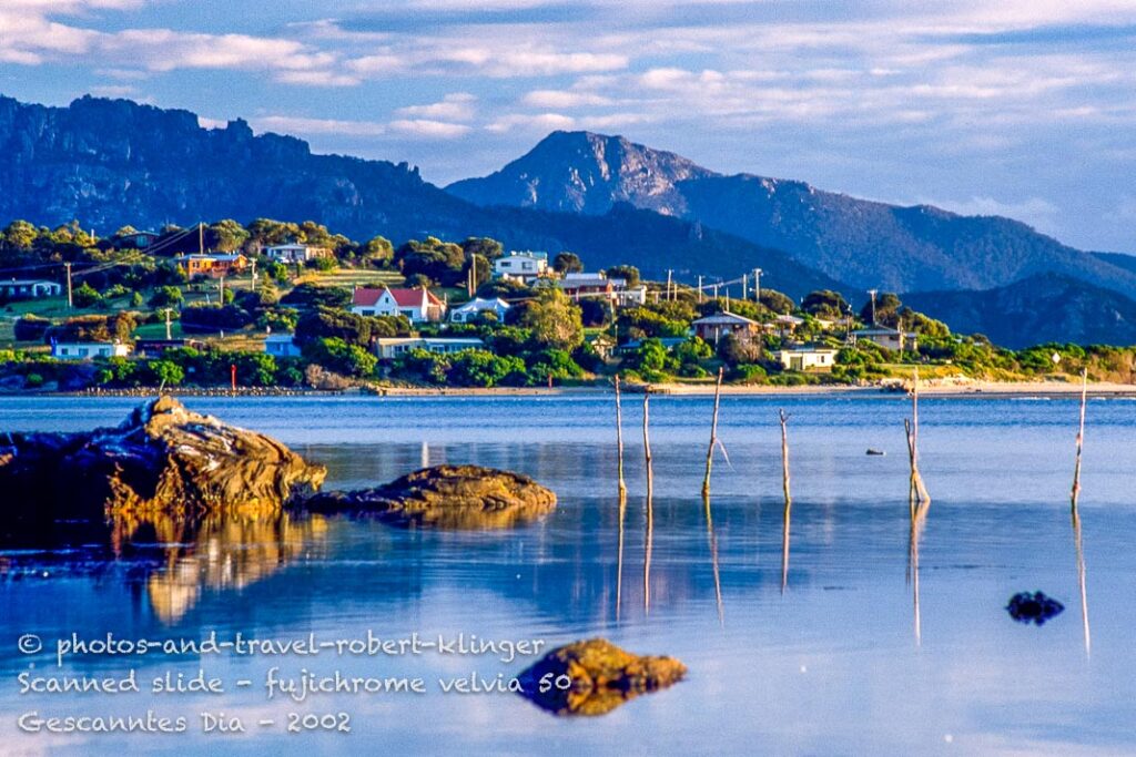 A beautiful fishing village at the east coast of Tasmania