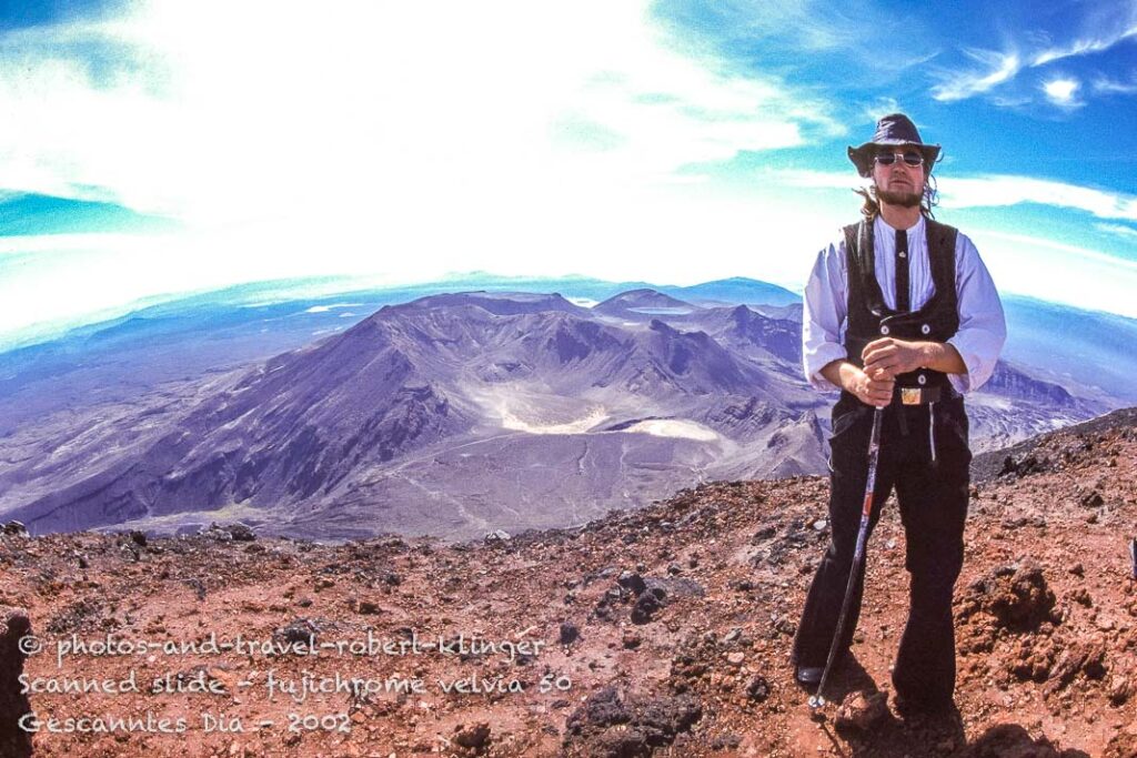 A german carpenter hiking the Tongariro track