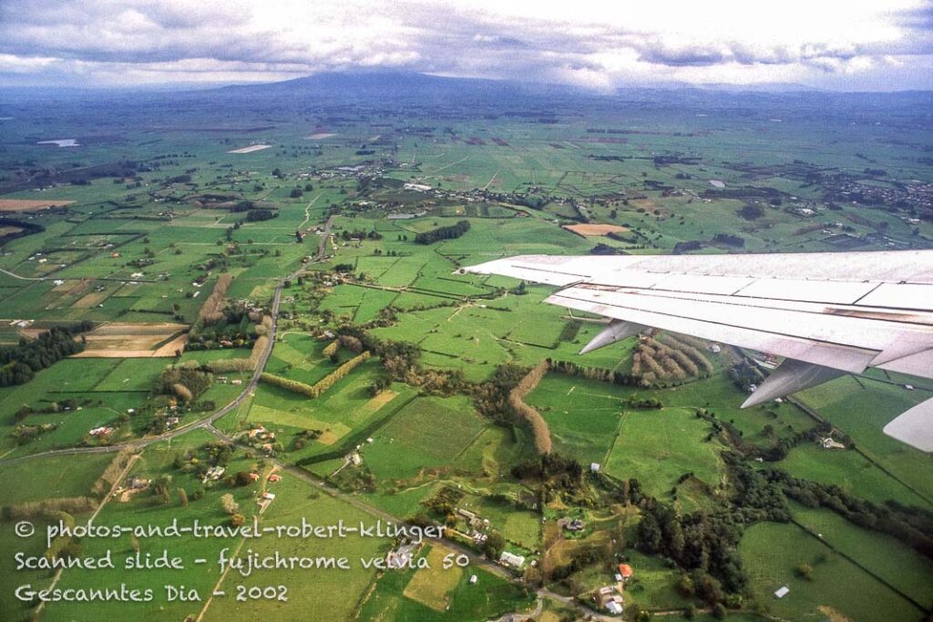 Arriving by plane in New Zealand