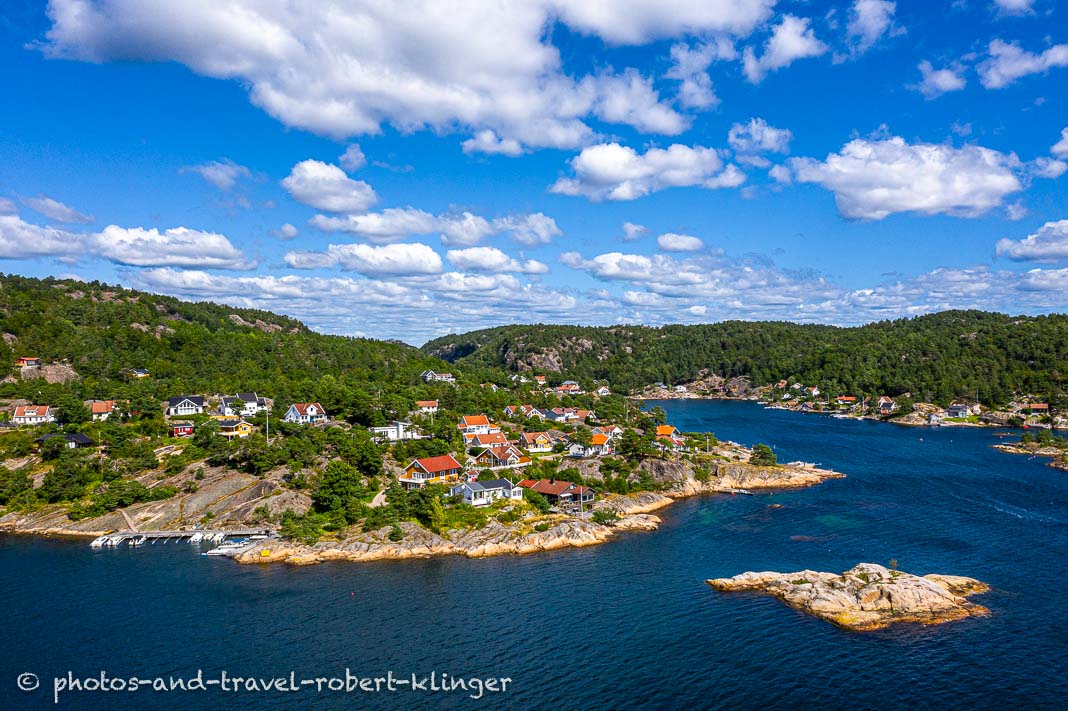 Beautiful coastal scienery of southern Norway