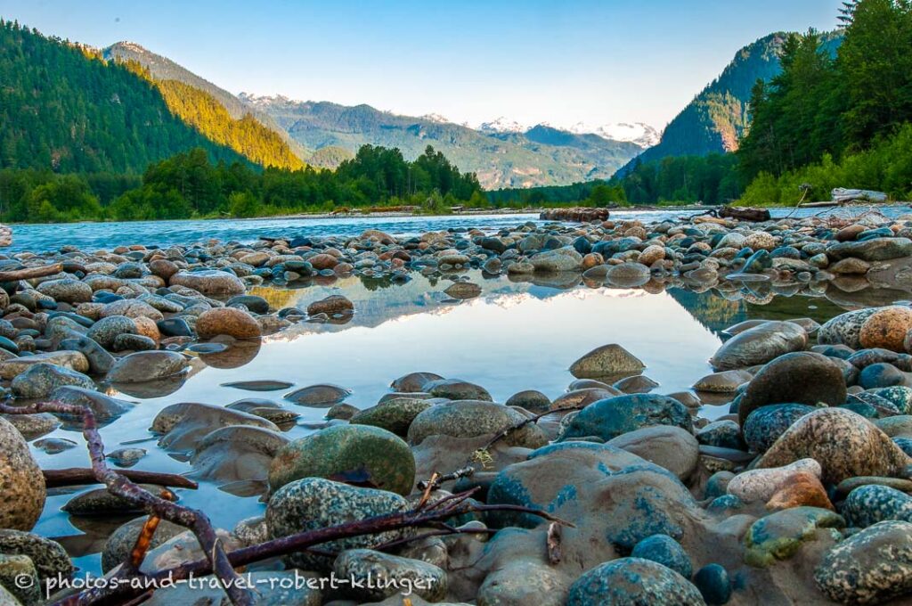 The upper Pitt river in BC