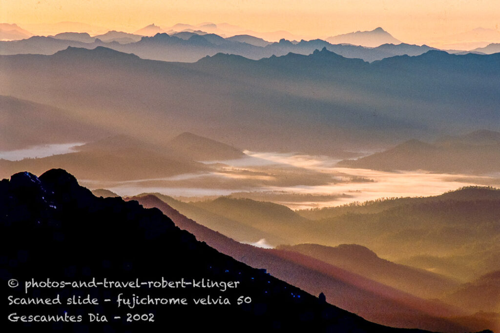 Early morning view from Tasmanias mountains