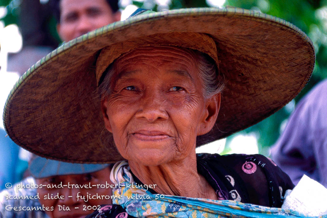 A woman in Vietnam with a huge hat