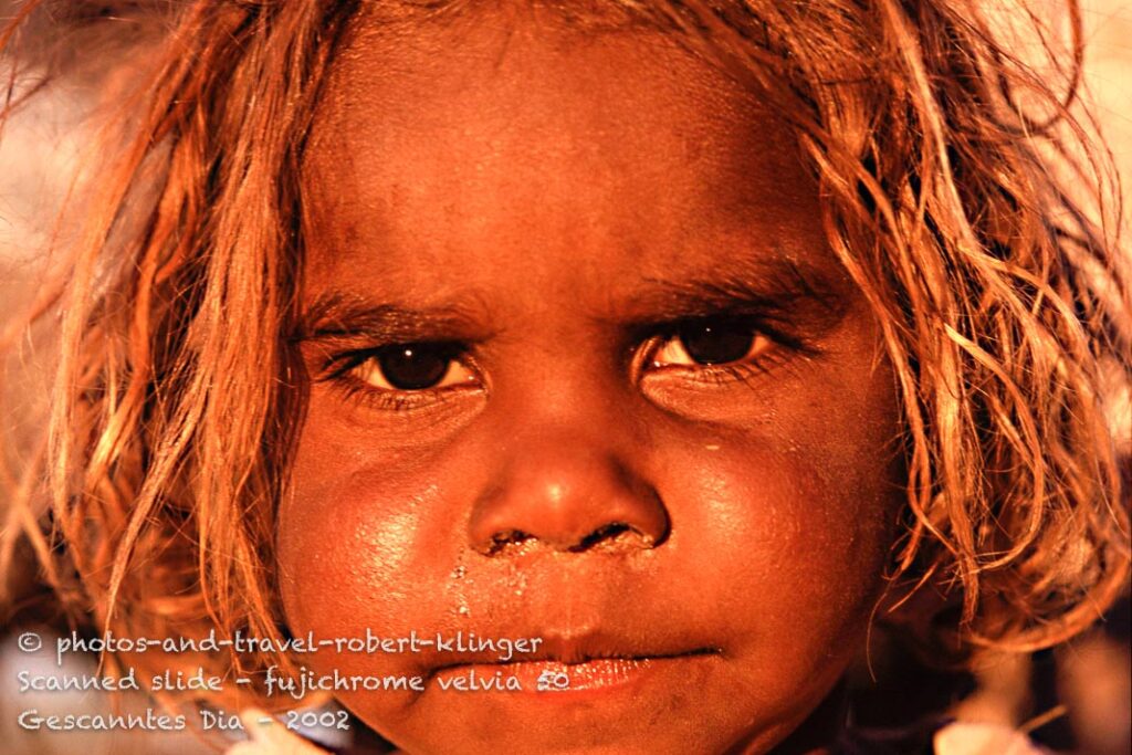 Aborigine girl in Australia