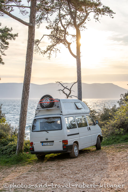 Campervan, T4 Syncro, in Istria, Croatia