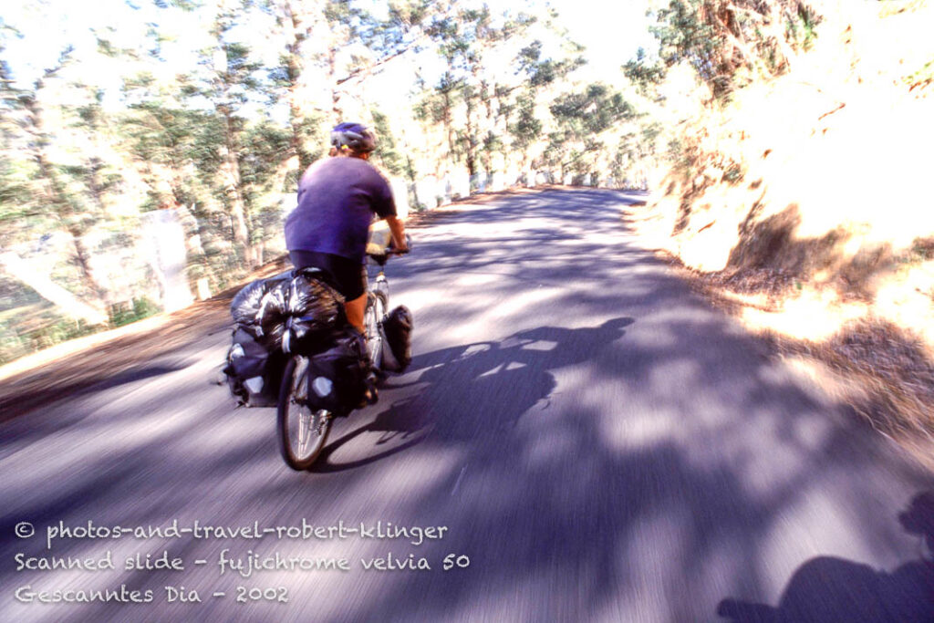 A cyclist in New-South-Wales, Australia