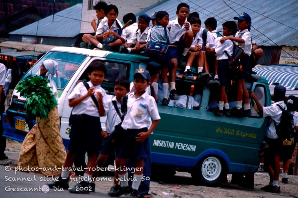 A school bus in Indonesia