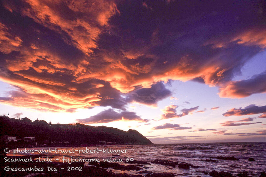 A sunset in New Zealand