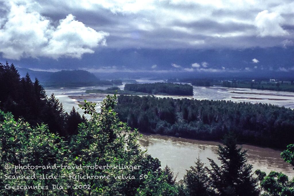 The Fraser River in BC, Canada