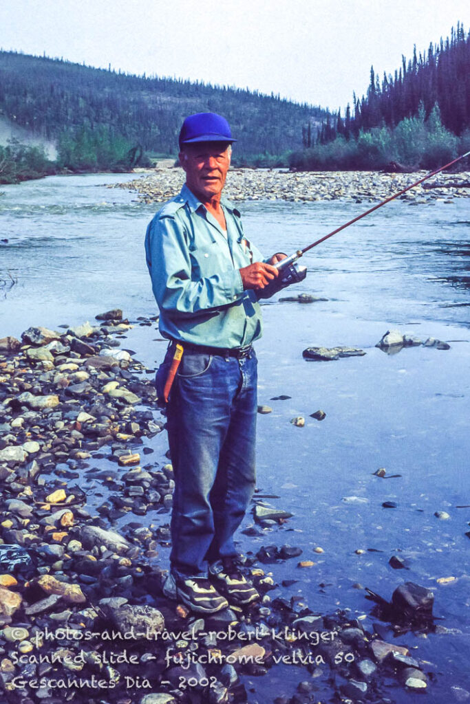 A fisherman in the Yukon territory