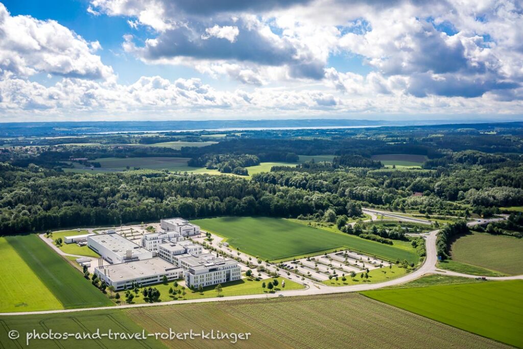 Aerial photo of the company Delo in Bavaria