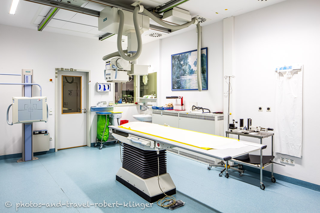 A operation room in a hospital