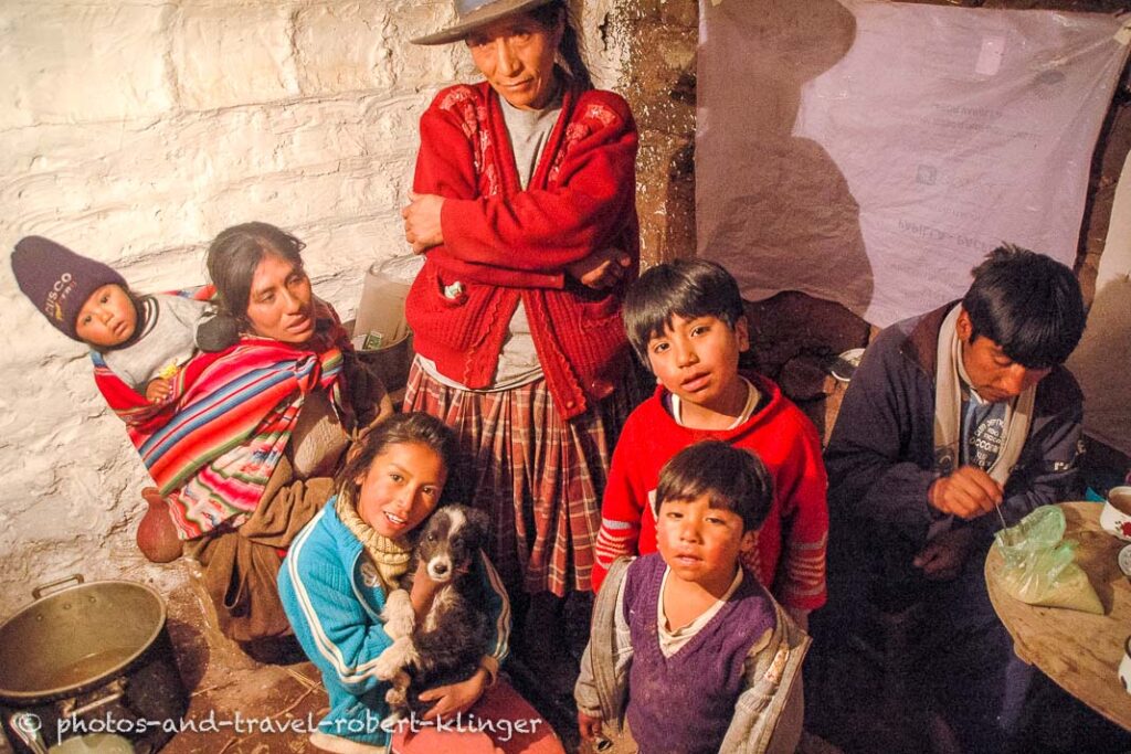 A family in Peru