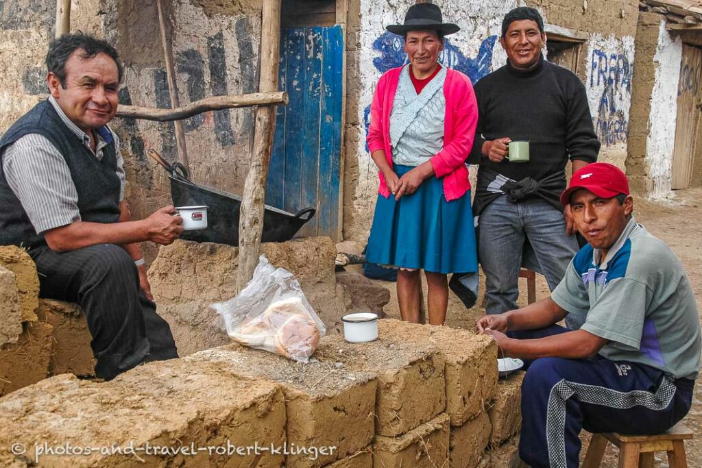 Friendly people in Peru