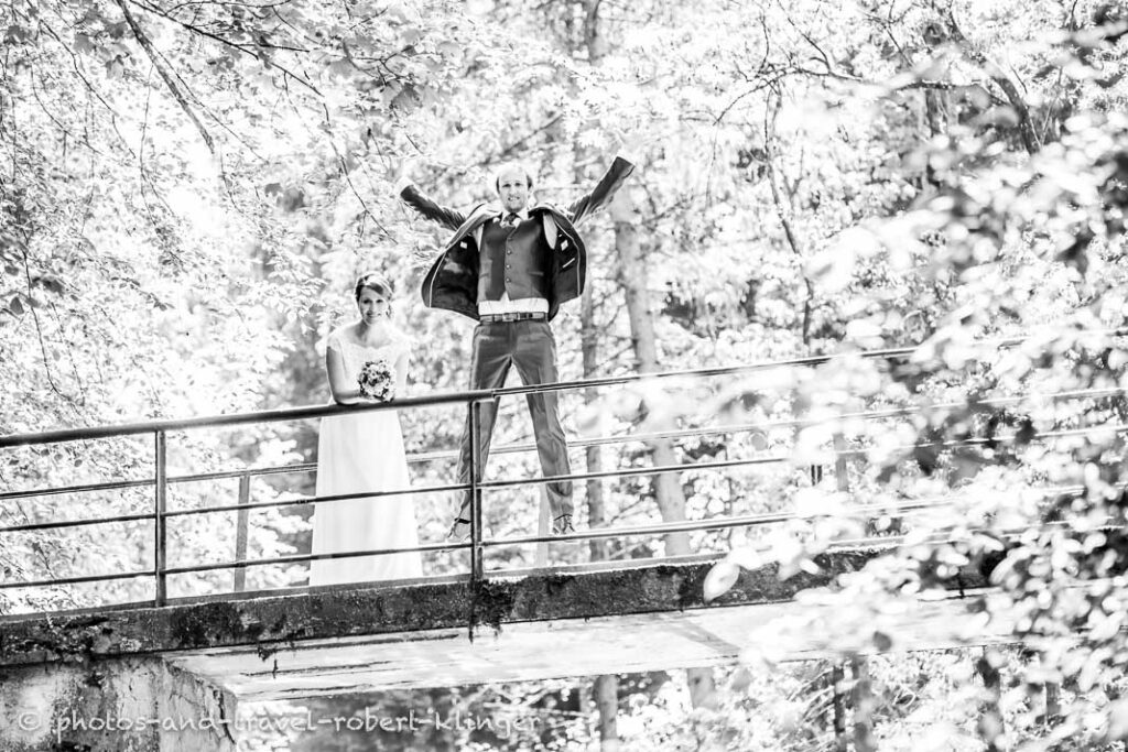 Wedding photography in the forest