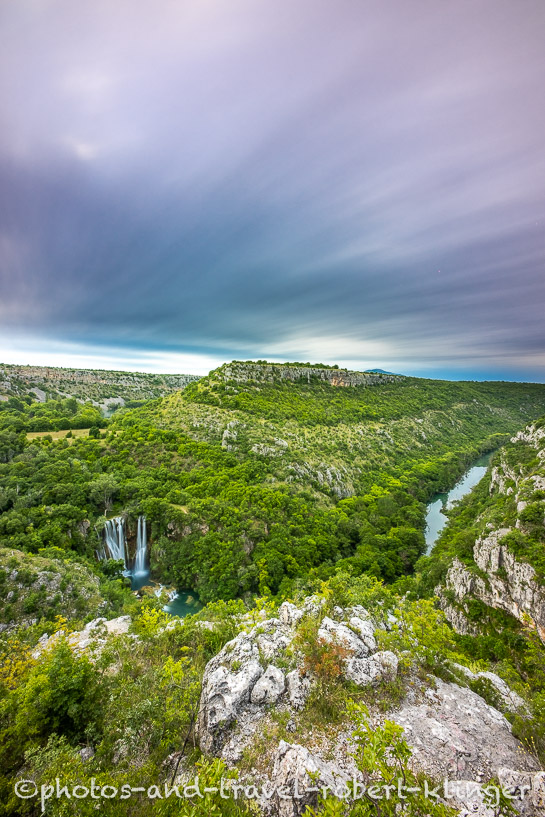 Brljan Waterfall in Krka Nationalpark