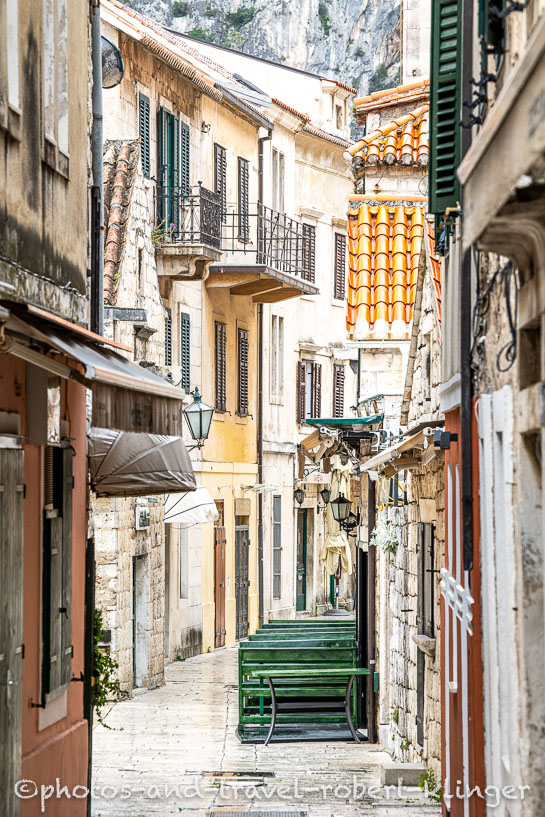Alley in Omis, Croatia