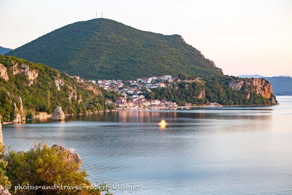A village at the shore of Lake Ohrid