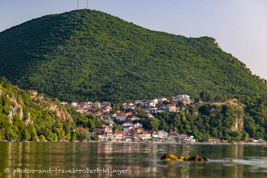 A village at the shore of Lake Ohrid