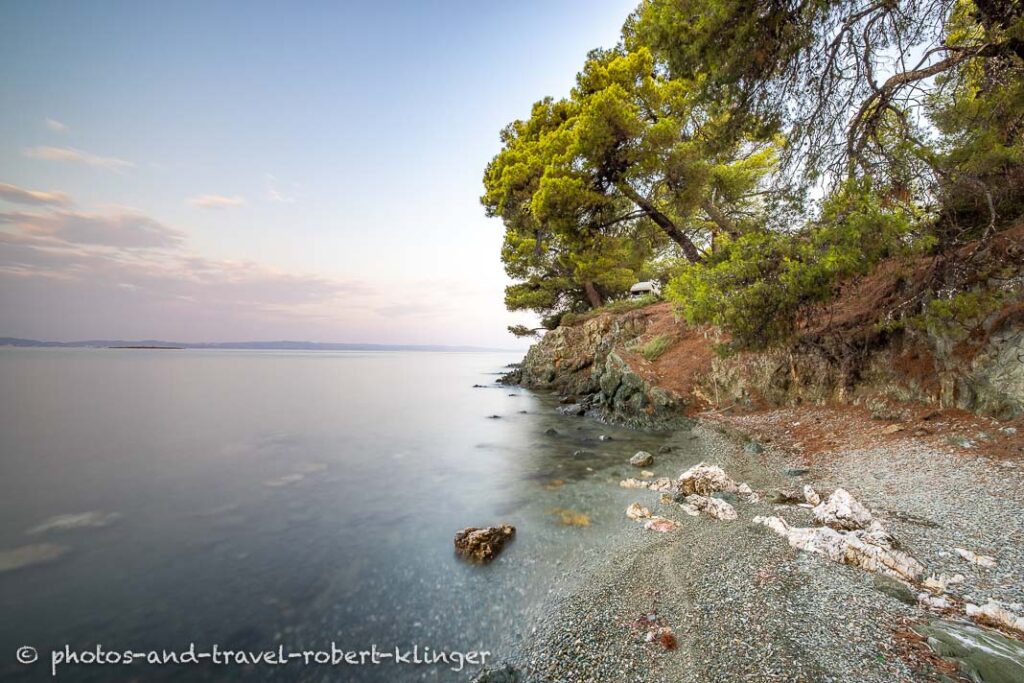 A seascape in Sithonia in Greece