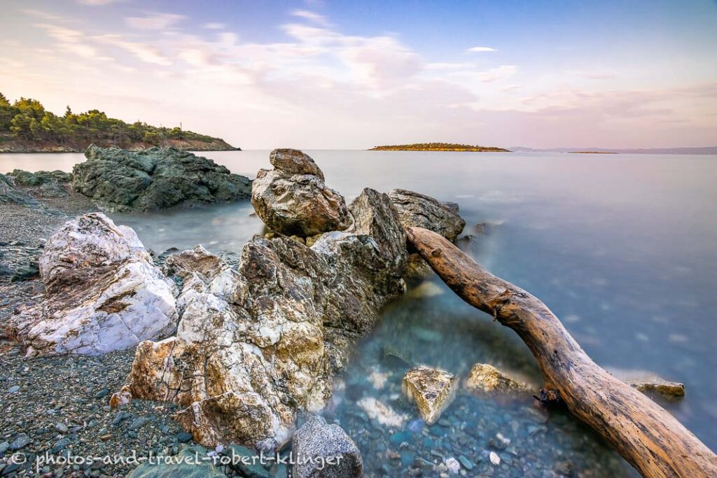 A seascape in Sithonia in Greece