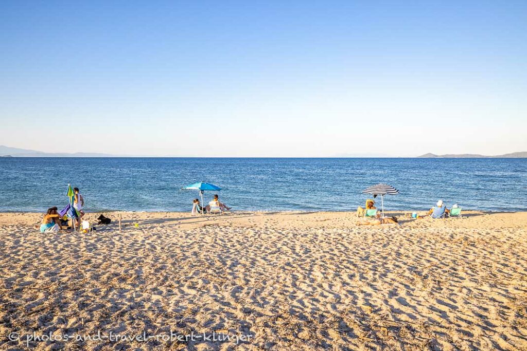 A beach in Sithonia in Greece close to the city of Lerissos
