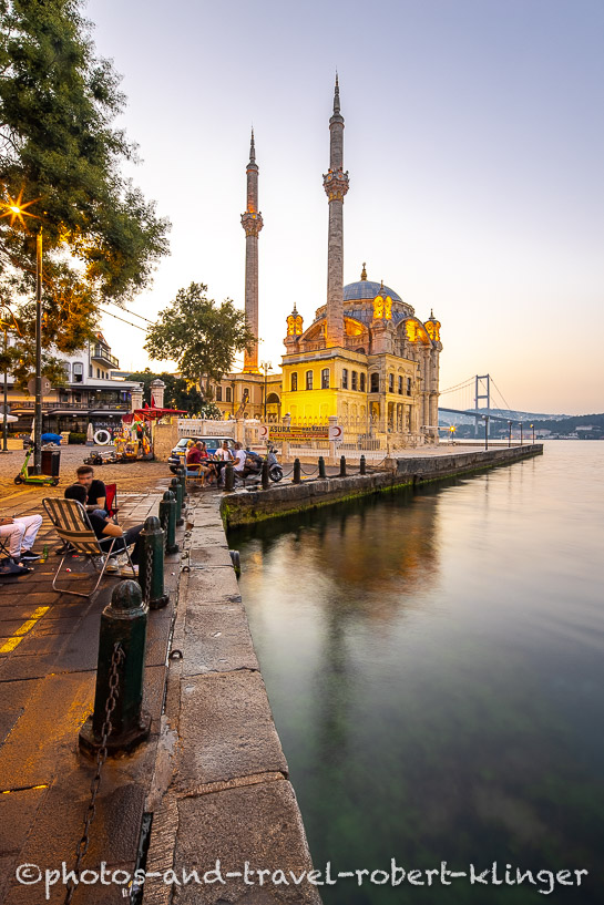 A mosque at the Bosphorus in Istanbul