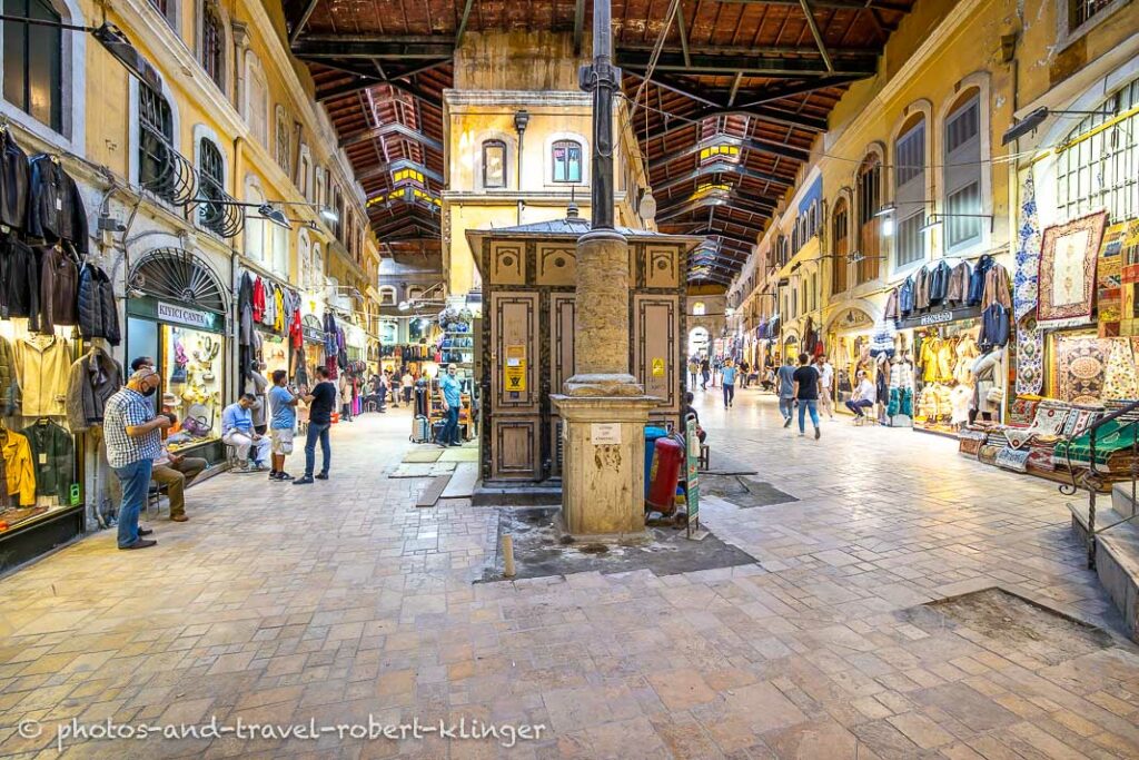 Two alleys of the Grand Bazar in Istanbul