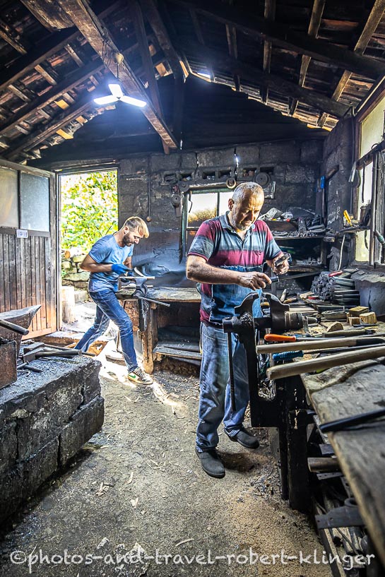 A blacksmith workshop in Turkey