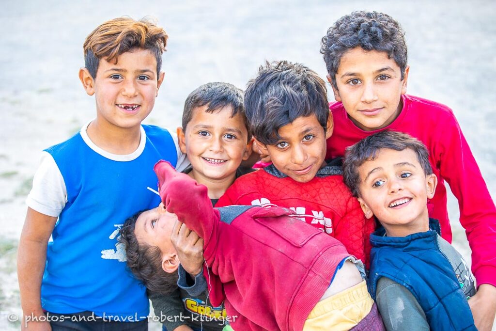 Children playing in Derinkuyu, Turkey