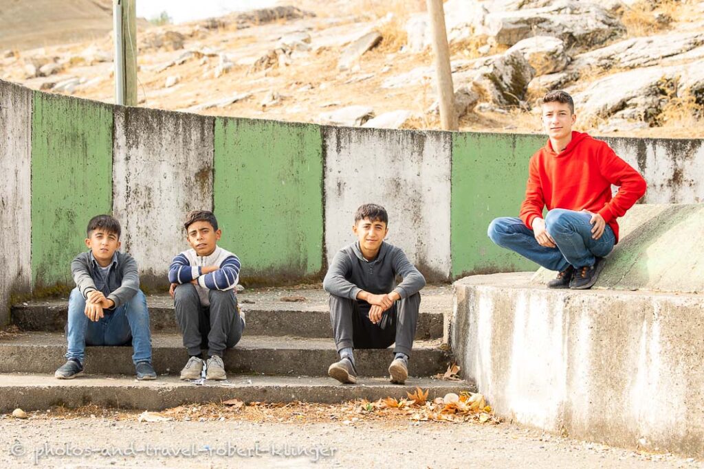 Portrait of 4 turkish boys