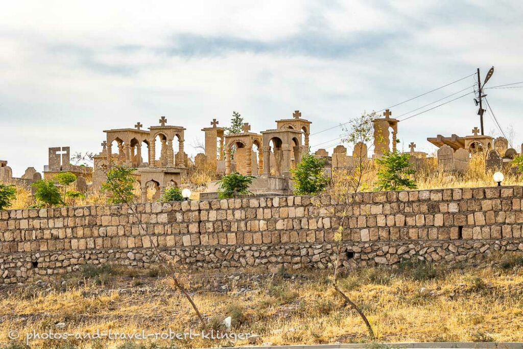 A christian cemetery in Alqosh, Kurdistane, Iraq