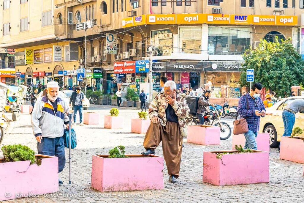 Three men in Erbil