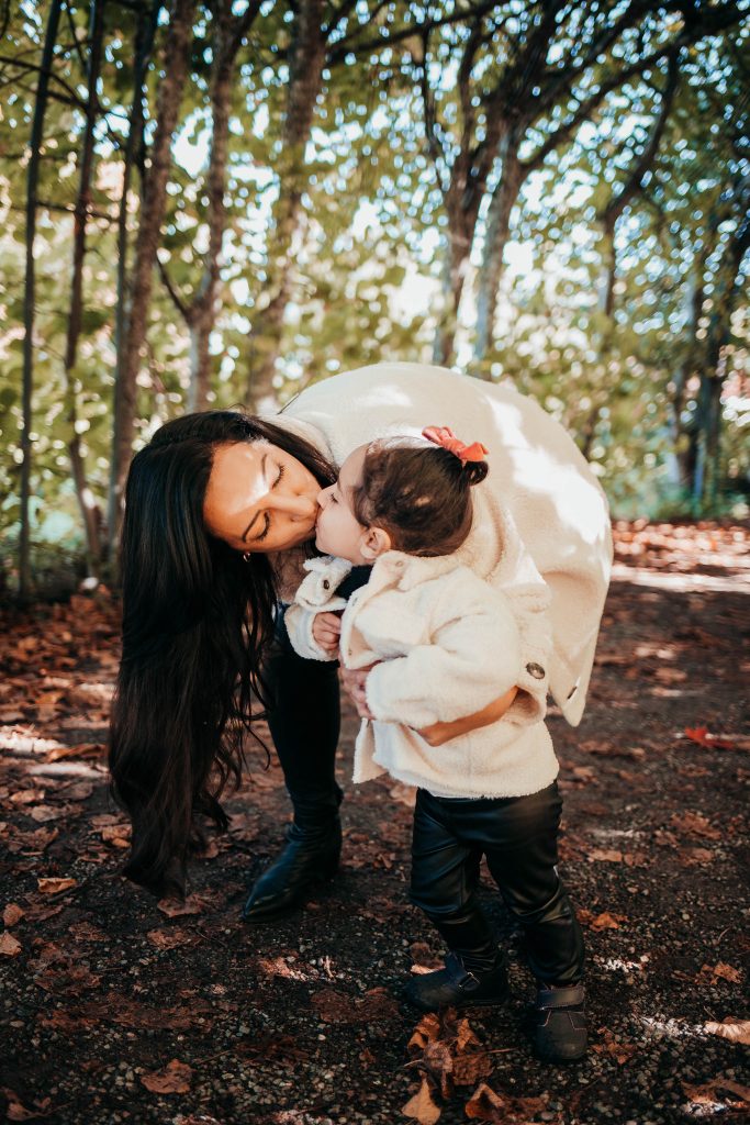 Familjefotografering i höst väder