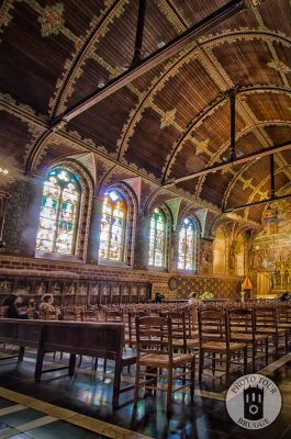 A section of the Basilica of the Holy Blood in Bruges Belgium. Photo by Photo Tour Brugge.